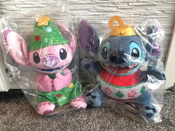 Walt Disney ny gosedjur Lillo & Stitch Angel jultema soft toy plush disneystore