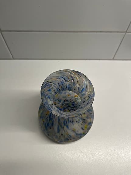 Vacker vas i glas