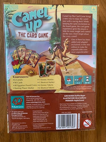 Brädspelet Camel Up The Card Game (oöppnat)