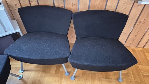 4 st klassiska fåtöljer Offecct "Tinto" designade av Claesson, Koivisto, Rune