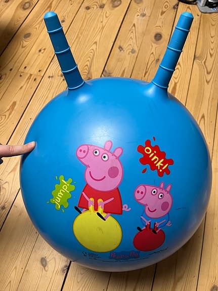 Peppa Pig Uppblåsbar Studsboll 45cm