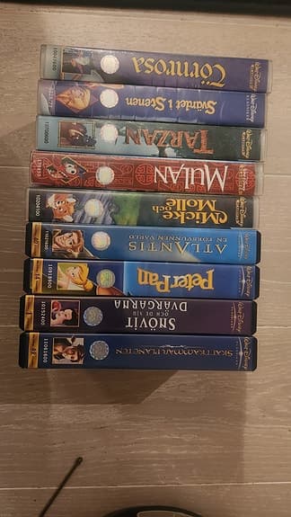 Disney Klassiker VHS-filmer 9 st