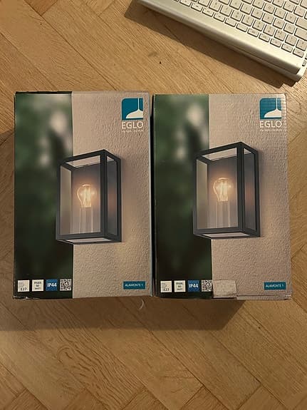 EGLO Alamonte 1 utomhus vägglampor – 2 st