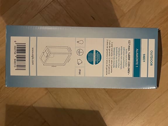 EGLO Alamonte 1 utomhus vägglampor – 2 st