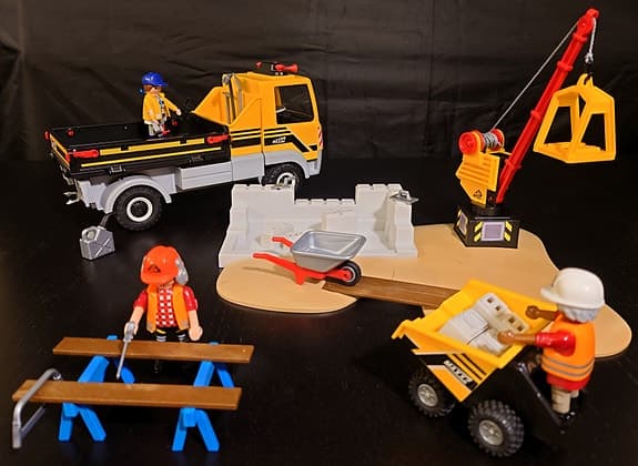 Playmobil City Action – Byggarbetsplats med tippbil 70742 🚧🚚