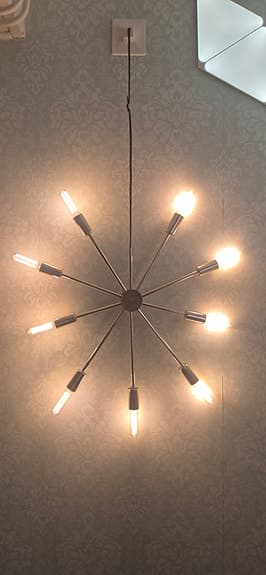 Julstjärna Pix Mässing inkl. + 10 glödlampor.