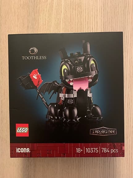 Lego Icons 10375 - Draktränaren Tandlöse Dragon Toothless