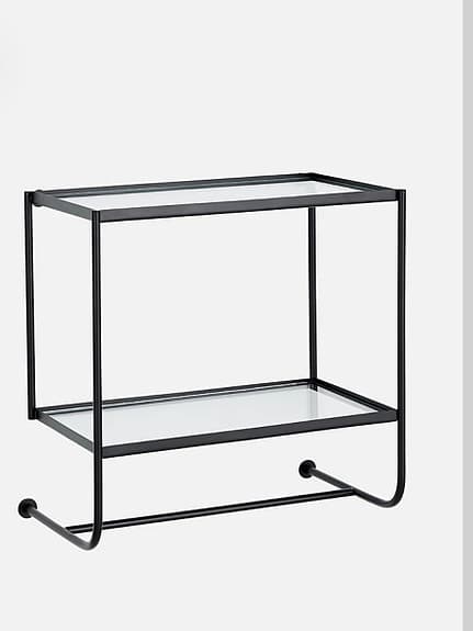Sängbord eller hylla i glas