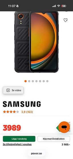 Samsung Galaxy A-series mobiltelefon 128 GB