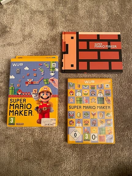 Nintendo Wii U Super Mario Maker spel plus box
