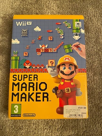 Nintendo Wii U Super Mario Maker spel plus box