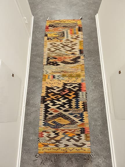 Helt unik ett exemplar äkta Marockansk Berber ekologisk ull matta