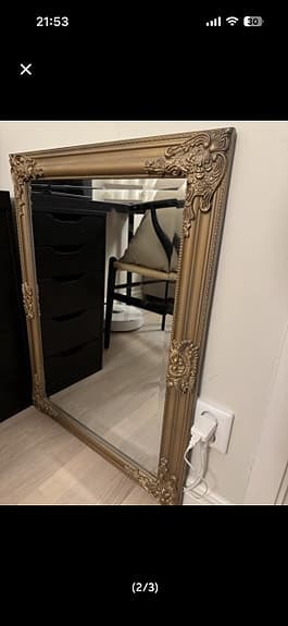 Bologna guld Spegel 50x70 cm