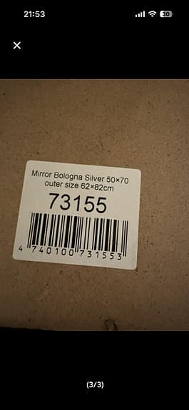 Bologna guld Spegel 50x70 cm