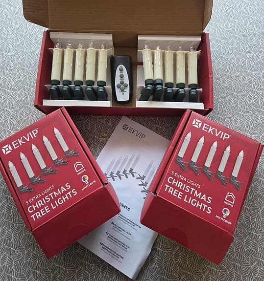 Batteridrivna julgransljus