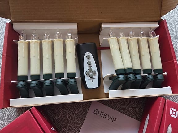 Batteridrivna julgransljus