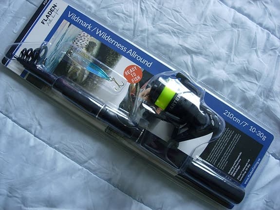 Fiskesett Fladen 210cm 10–30g Vildmark Allround Teleskop. 100m 0.30mm 1 kullager