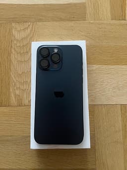 iPhone 15 PRO Max blå titan