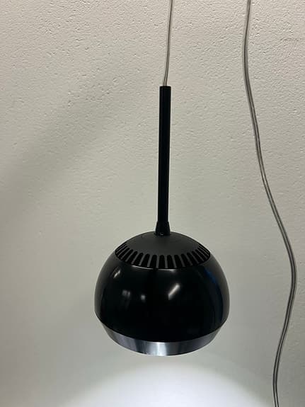 2st pendelarmatur svart LED