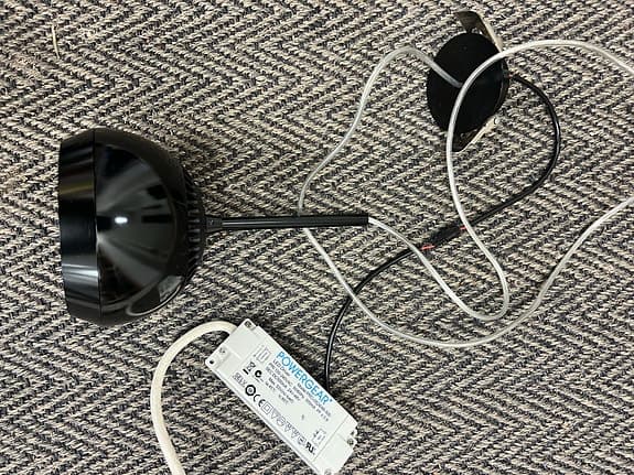 2st pendelarmatur svart LED