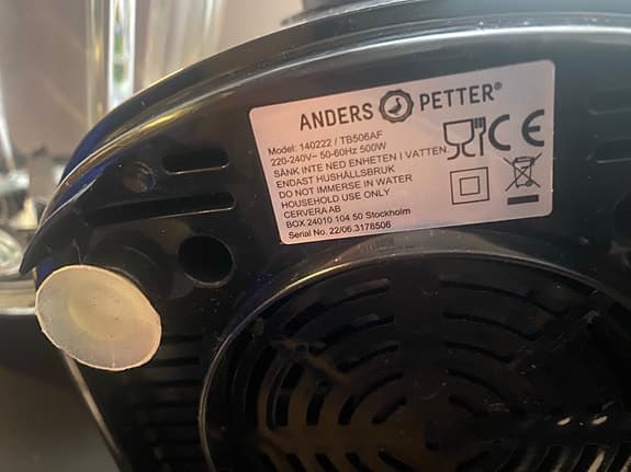 Anders Petter Mixer med glasbehållare