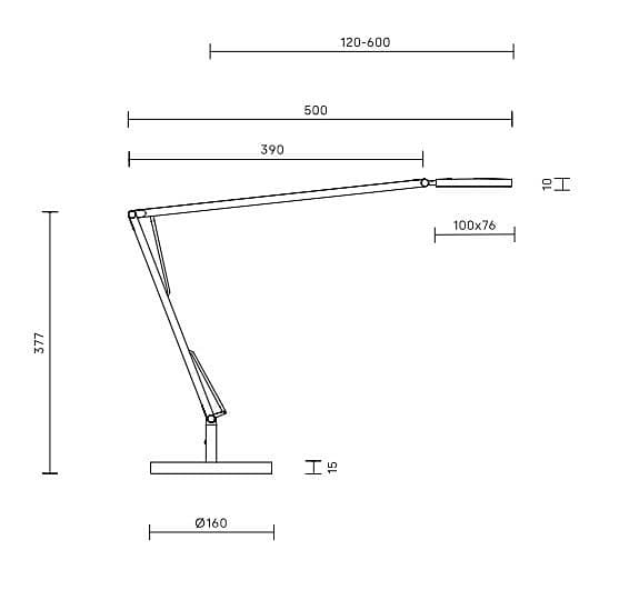 Bordslampa Ateljé Lyktan Birdie Vit