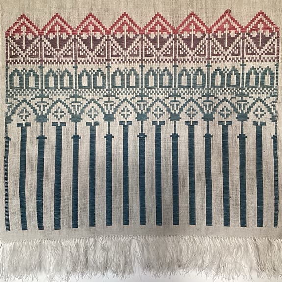 VÄGG DEKORATION NY VACKER HAND VÄVD LIN INREDNINGSDETALJ SAKRALT UTTRYCK PRESENT