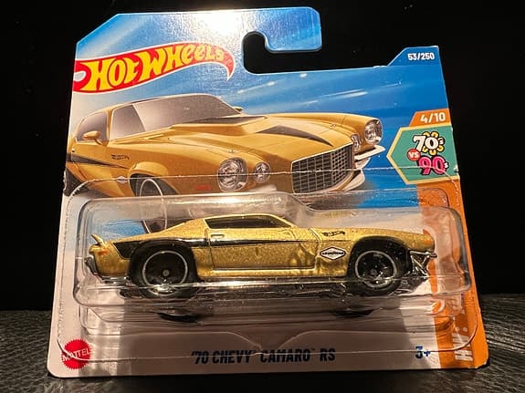 Hot Wheels '70 Chev Camaro RS leksaksbil