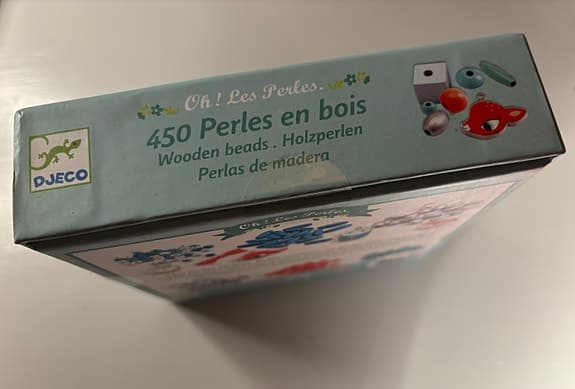 Djeco pärlor i trä djurfigurer helt NY oöppnad Perles en bois
