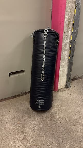 Boxningssäck 120 Svart 100 cm
