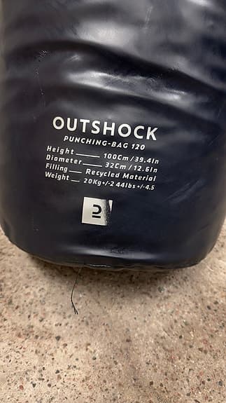 Boxningssäck 120 Svart 100 cm