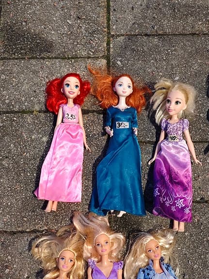 Barbie + Disney Prinsess dockor