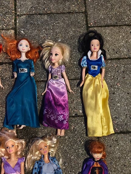 Barbie + Disney Prinsess dockor