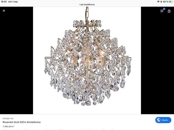 Kristallkrona - Klot dropp prismor