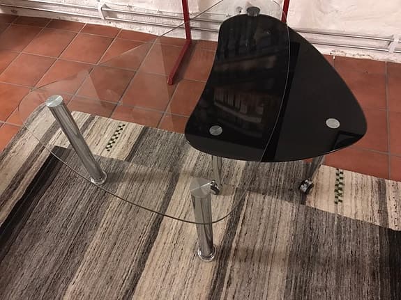 Soffbord i glas