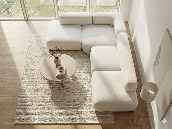 Fritz Hansen Alphabet Modulsoffa 4 sits - Nytt Tyg Oanvänd