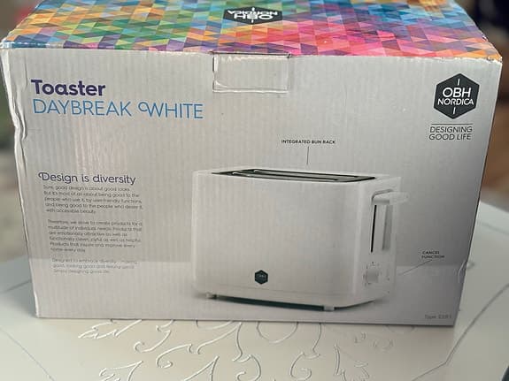OBH Nordica vit Brödrost 400kr