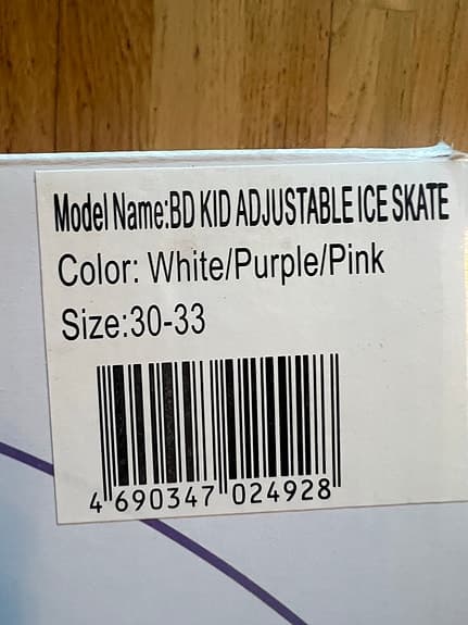 Ställbara skridskor storlek 30-33