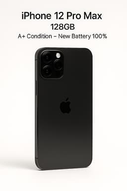 iPhone 12 Pro Max – 128GB – A+ Condition – New Battery 100%