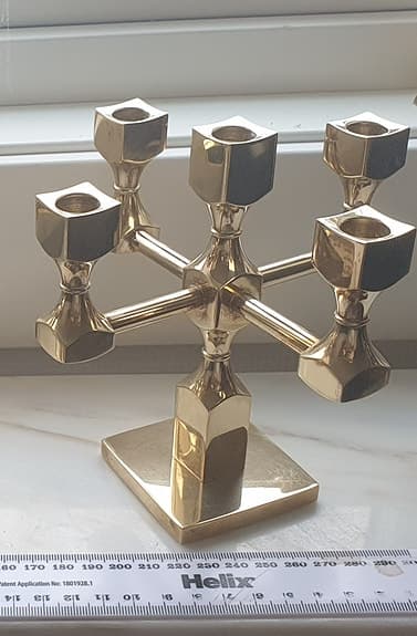 Set om 2 : Gusum MINI- Mässing Ljusstake