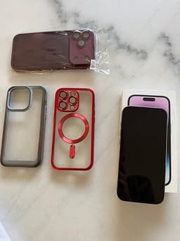 iPhone 14 Pro 128GB Deep Purple + 3st NYA skal - 4300 kr