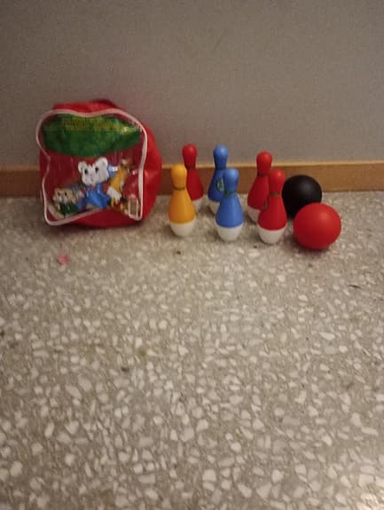 Barnleksak Bowling Set med väska