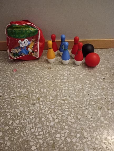 Barnleksak Bowling Set med väska