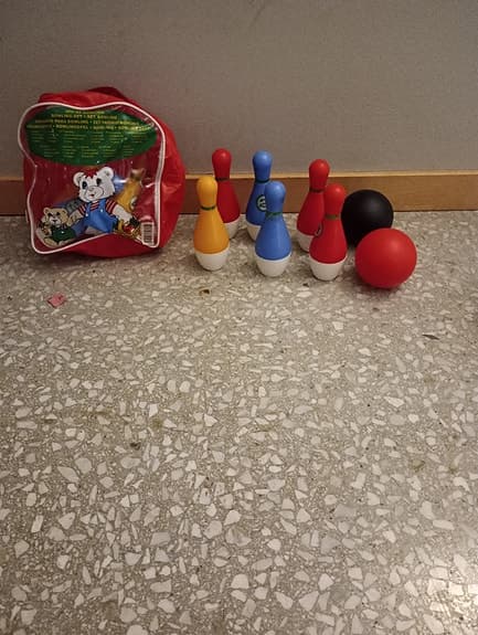 Barnleksak Bowling Set med väska