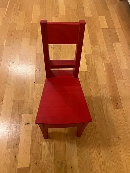 IKEA PS EMIL barnstol – röd – design Nike Karlsson