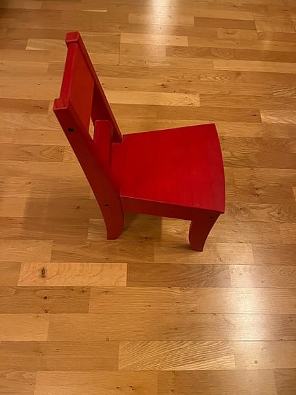 IKEA PS EMIL barnstol – röd – design Nike Karlsson