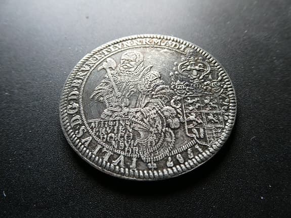 Medalj - tyskt stormynt i tenn
