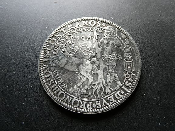 Medalj - tyskt stormynt i tenn