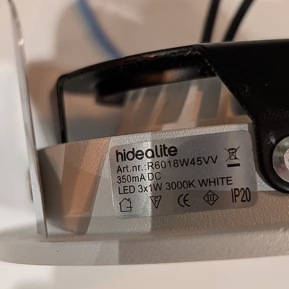 Hidealite spotlights / downlight