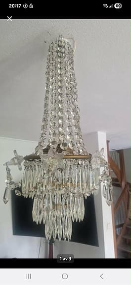 Gammal oscariansk kristallkrona